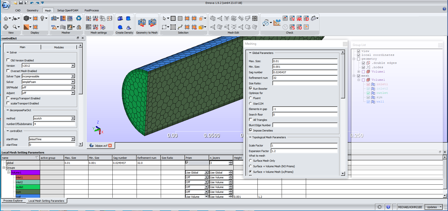 EnnovaCFD for OpenFOAM GUI